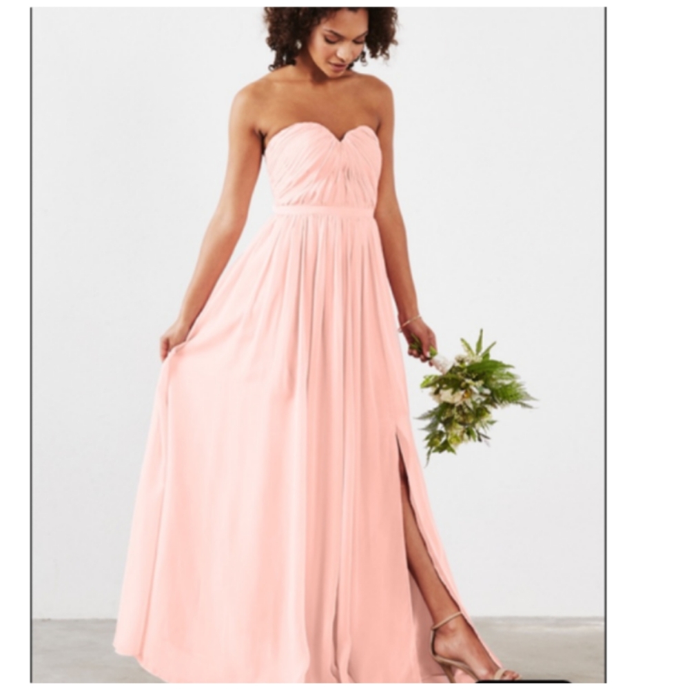 ADRIANNA PAPELL Hailey Strapless Chiffon Dress - Picture 1 of 12